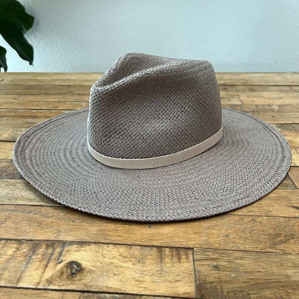Janessa Leoné Judith Packable Straw Fedora Hat Medium Taupe